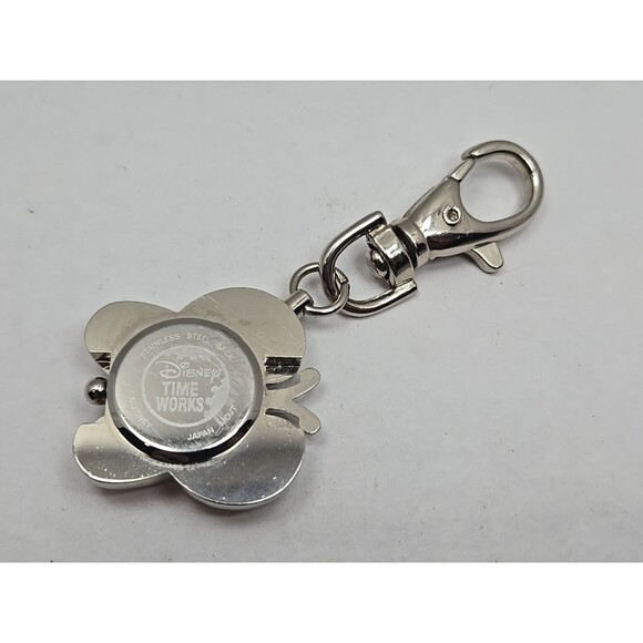 Disney Time Works Tigger Butterfly Clip On Keychain Watch Quartz New Battery - Picture 6 of 7